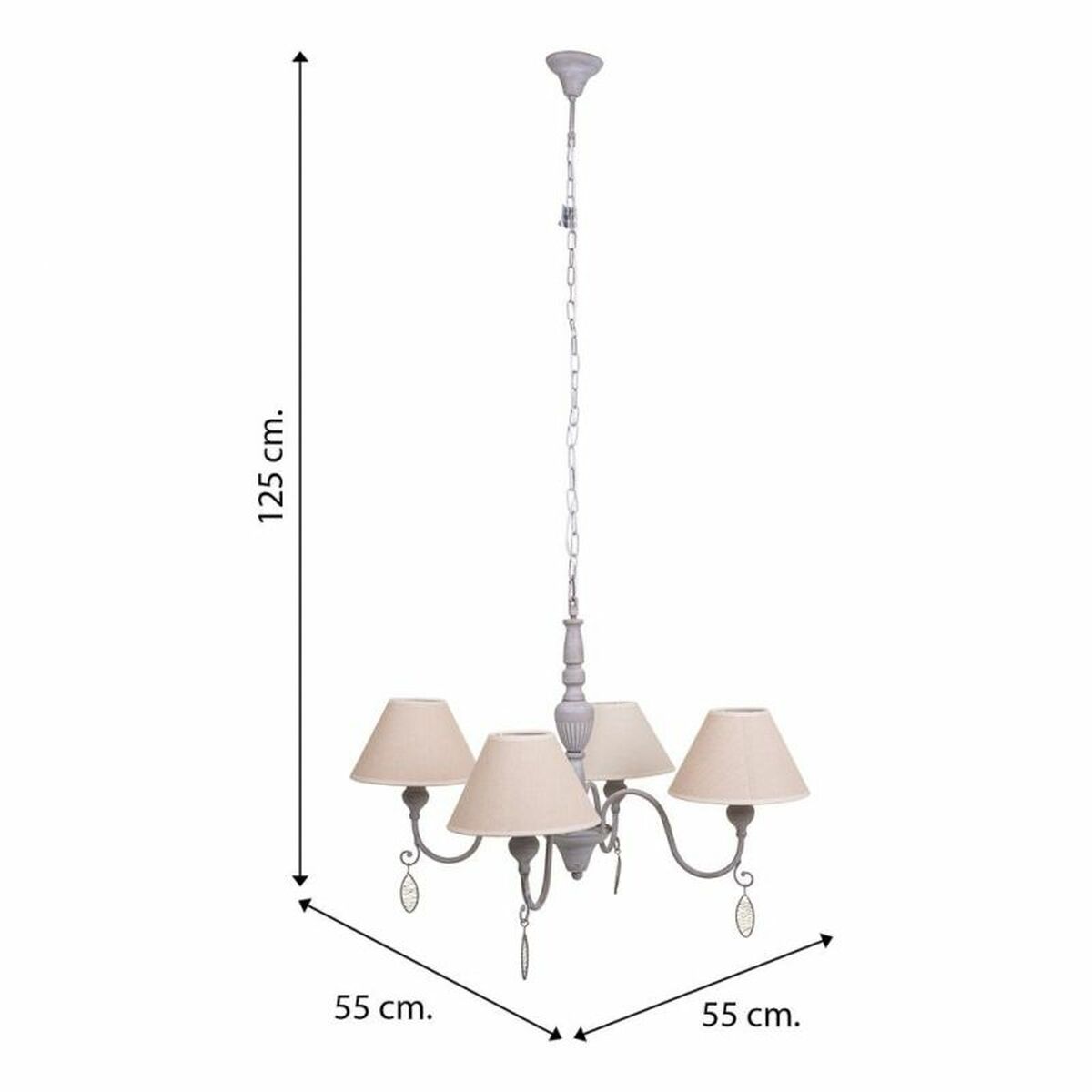 Suspension Alexandra House Living Blanc Gris